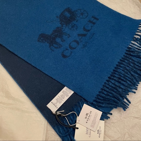 Coach Signature Cashmere Scarf - Picture 1 of 6